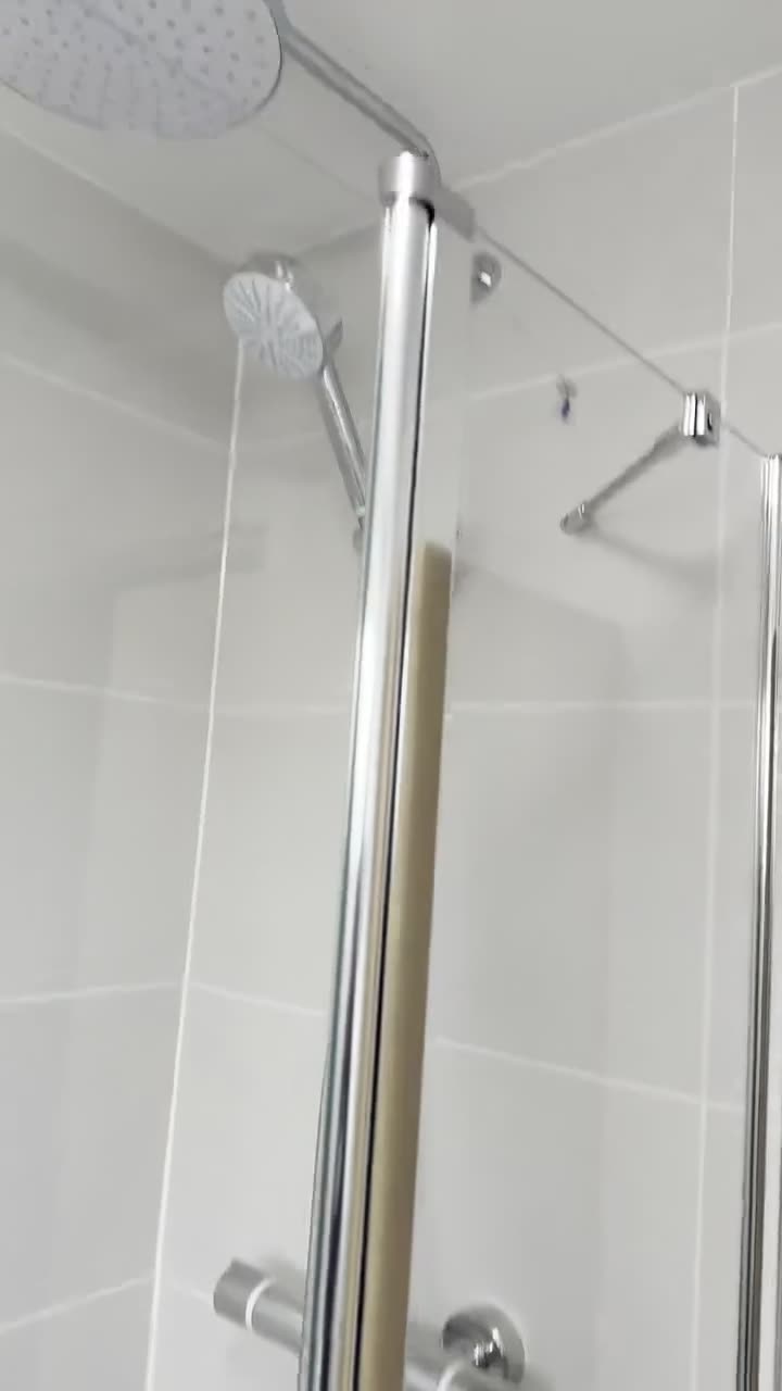 Completed shower installation