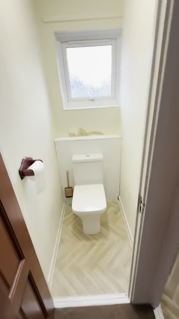 Completed cloakroom view